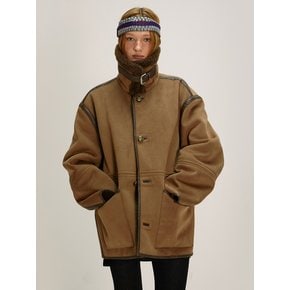 shearling suede mustang_brown