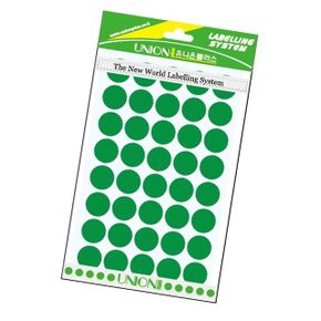 원형스티커 폰 다이어리 포인트 데코 녹색 8매 1팩 X ( 4세트 )