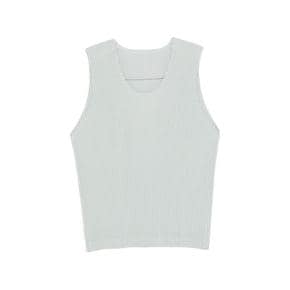 26SS 옴므 플리세 이세이 미야케 민소매 티셔츠 HP66JK062 70 GREY