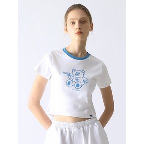 BadBear Ringer Slim Tee Skyblue