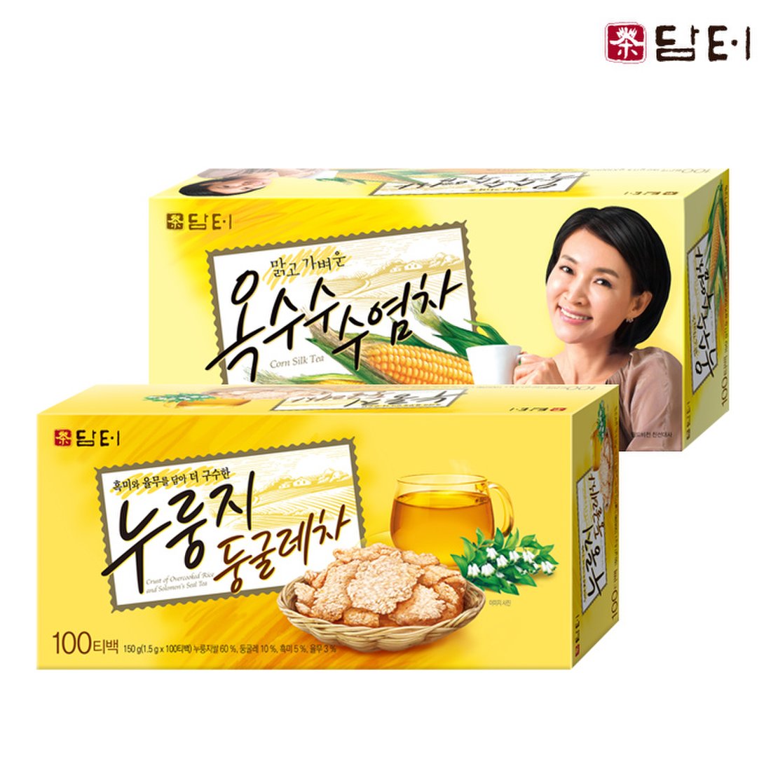 담터 누룽지 둥굴레차 100T +옥수수 수염차 100T (200T), 믿고 사는 즐거움 SSG.COM