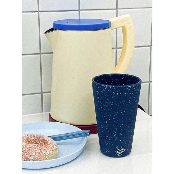 친환경 실리콘 컵 블루 스펙클 16oz