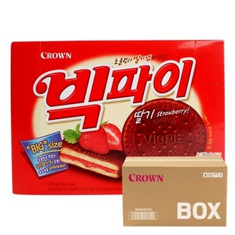  크라운 빅파이딸기 216g 12입