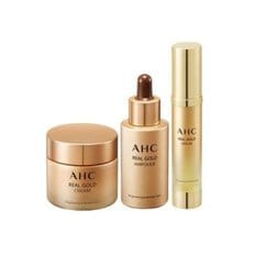 AHC 리얼 골드 세럼 25ml+앰플 30ml+크림 50ml