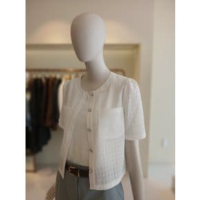 [여주점] 씨씨콜렉트 라운드넥엠보싱셔츠블라우스E252psc170