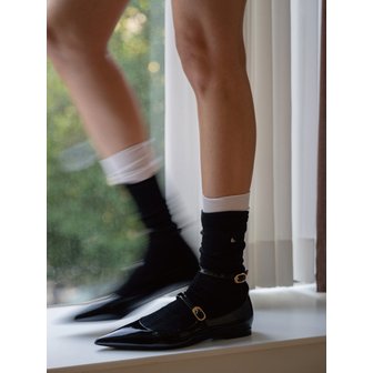 히그 [no.012] black basic silket socks