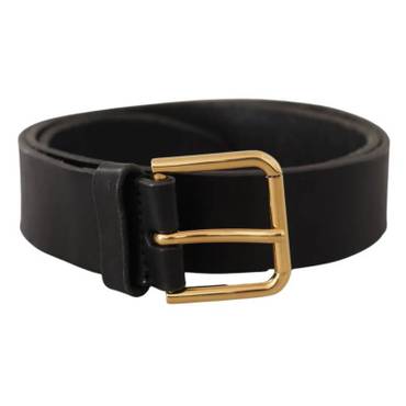 이스퀘어 4812858 Dolce  Gabbana Elegant Leather Belt with Metal Mens Buckle