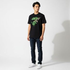 ABC 카모 에이프 페이스 STA 티셔츠(M) BLACKGREEN 271548