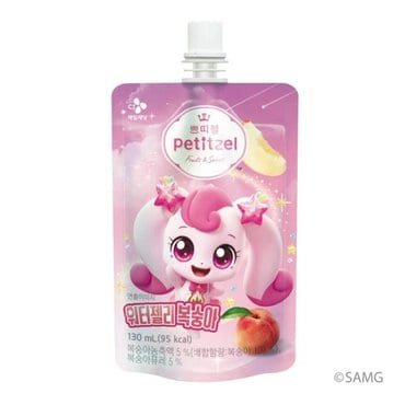 CJ [쁘띠첼X캐치!티니핑] 쁘띠첼 워터젤리 복숭아 130ml