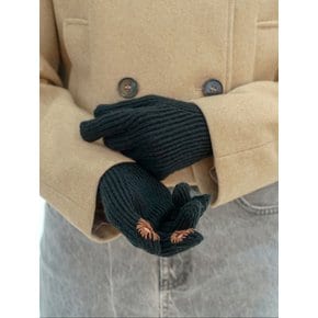 lip two tone stich touch finger gloves 3colors