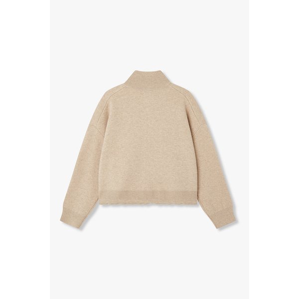 레터링 하이넥 집업 가디건 7116150102103