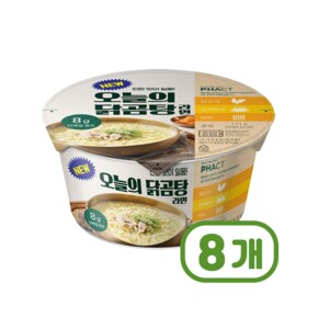 NEW 오늘의닭곰탕 컵라면 큰컵사발면 111g x 8개