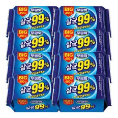 무궁화 BIG 살균99% 세탁비누 450g X 8개