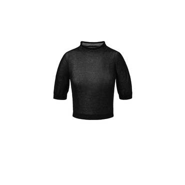 샵아모멘토 아모멘토 25SS Sheer Cropped Knit (4 Colors)