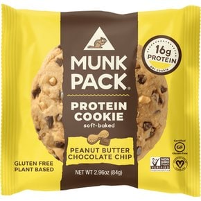 munch packMunk  Pack  Inc.  Munk  Pack  피넛버터  초콜릿  칩  프로틴  쿠키  12개