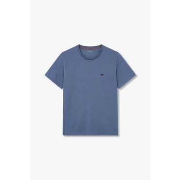 EMPORIO ARMANI 남성 미니 이글 로고 라운지 티셔츠 (0815134015)