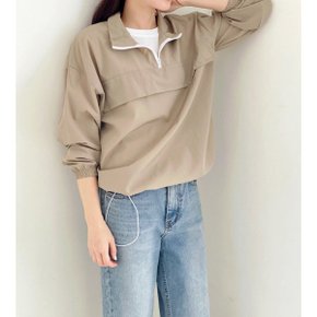 남녀공용/상의단품 어스 아노락 긴팔 3color 반집업 스트링 바람막이 간절기 스판 운동복 티셔츠