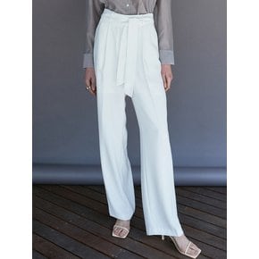 OU633 loosy long slacks  (off white)