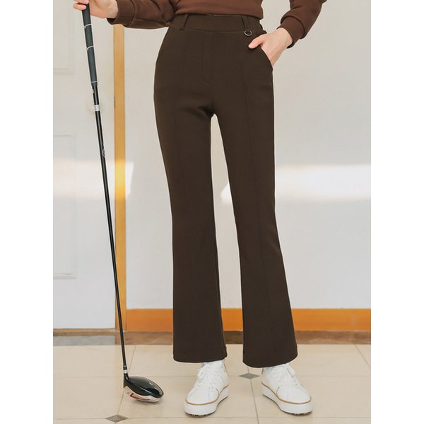 밍크 젤리스판 부츠컷 팬츠 [브라운]