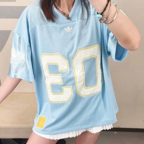 풋볼 메쉬 져지 반팔 스카이 블루 남성용 티셔츠 KU3878