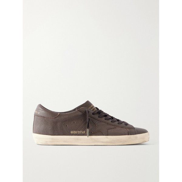 슈퍼스타 디스트레스드 풀그레인 가죽 스니커즈 46376663163136643