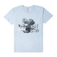 [비아델루쏘 고양점] [와일드 동키] 렛 로우드 반팔 티셔츠 T RAT ROAD STRONG WASHED SKY 86923