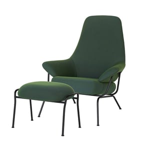 Hai Chair + Ottoman Melange Peacock (20032) 예약주문