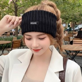 여성 포근 FW 탄력 방한 위빙 스웨터 헤어밴드