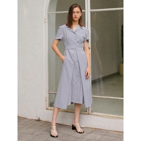 BACK KNOT DRESS / BLUE GREY