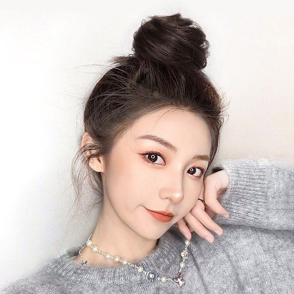 [언니네 가발] 뷰티 올림머리 곱창밴드 가발(브라운)