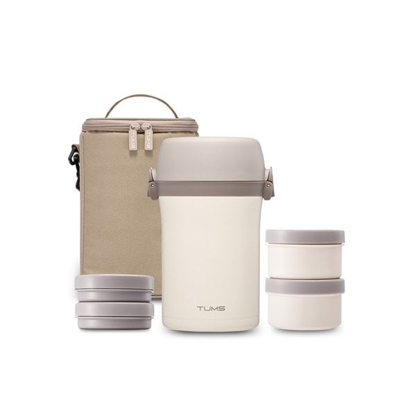 대용량 일체형 보온도시락 + 수저+전용가방