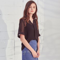 BLACKBERRY SILK BLOUSE