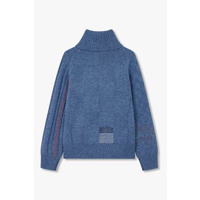 [PS PAUL SMITH] 여성 패치워크 터틀넥 니트 5745328109000