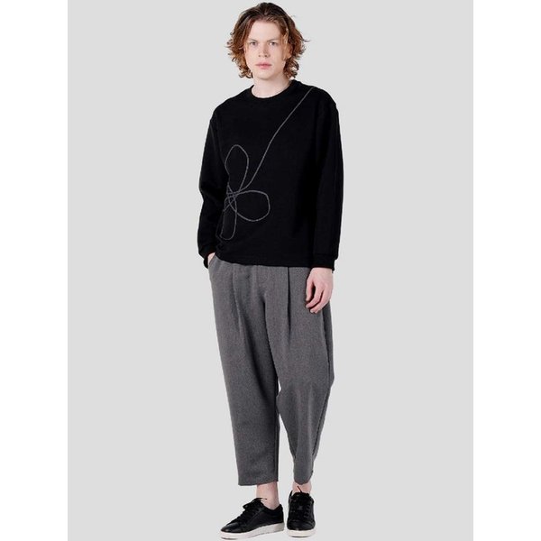 남자 원턱 배기핏 밴딩 팬츠 CXS25FWPTA03 GRY