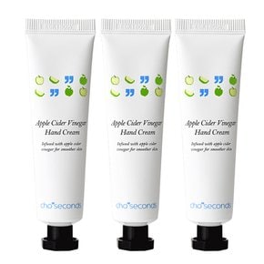 초세컨즈 애플 사이다 비니거 핸드크림 30ml 3개 끈적임없는 빠른 흡수