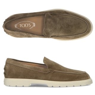 토즈 [부산점] T로고 XXM59K00040 M8W C413 남성 스웨이드 로퍼 슬립온