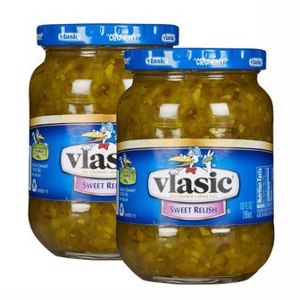 유아이홈 [해외직구] 블라식 피클 스윗 렐리시 통조림 Vlasic Kosher Sweet Pickle Relish 296ml 2병