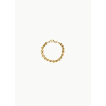 샵아모멘토 소피부하이 25SS Gold Small Circle Link Bracelet, Gold