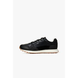 ARMANI EXCHANGE 남성 펀칭 패널 플랫폼 스니커즈 A414175009000