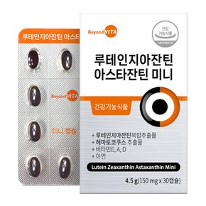 루테인지아잔틴 아스타잔틴 미니 (30캡슐 x 3박스 3개월분)