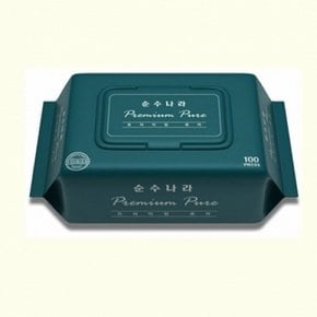 순수나라 프리미엄 물티슈 학교용품 100매 320g / 148972 문구용품 사무용품 학습준비물 만들기용품