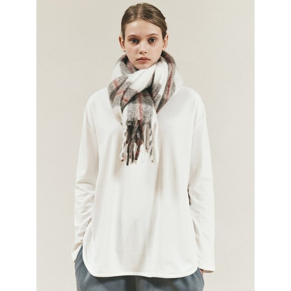 V-NECK WARM LAYERED LONG SLEEVE TSHIRT_IVORY