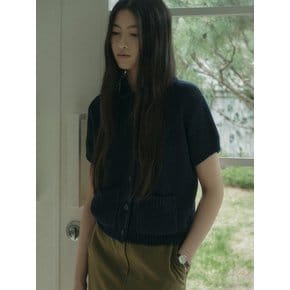 COLLAR BALLOON HALF CARDIGAN_3colors