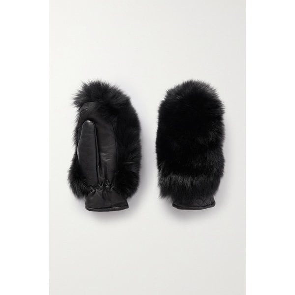 골드버그 힐 퍼 패디드 가죽 벙어리장갑 블랙 43769801098484576