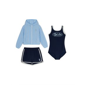 (공식) 바시티 여아 3PCS 수영복 세트 BOS (D.Navy) 7FSWV3153-43NYD