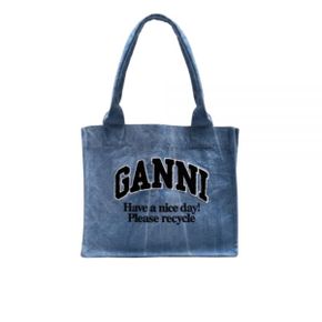 24FW WASHED BLUE LARGE CANVAS TOTE BAG (A5969 565) (워시드 블루 라지 캔버스 토트백)