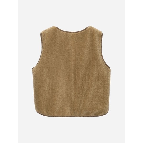 배색 바인딩 퍼 베스트_T258MVT342W