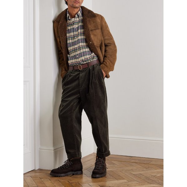 빔스 크롭 플리츠 코튼 코듀로이 팬츠 46376663163004864