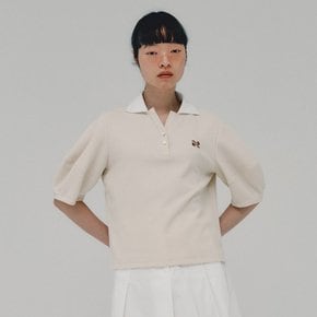 Logo Polo Shirt_CREAM