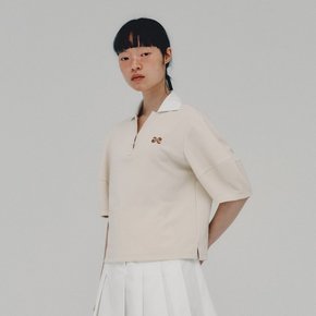 Logo Polo Shirt_CREAM